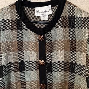 Castlebrook vintage plaid sweater size 18